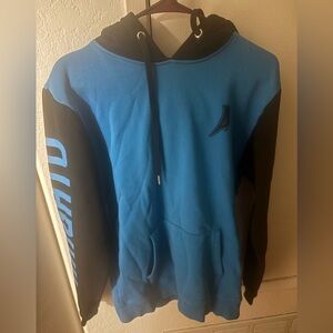 Arigato Jaiden Animations Blue and Black Hoodie with Logo